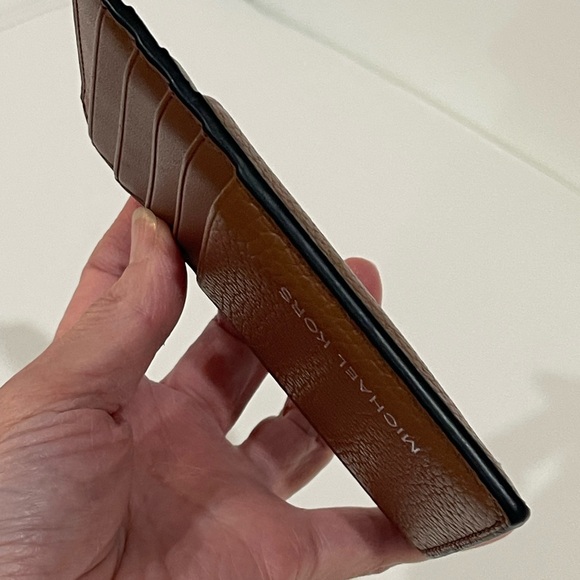 Michael Kors Tan Leather Card Holder - Picture 8 of 10